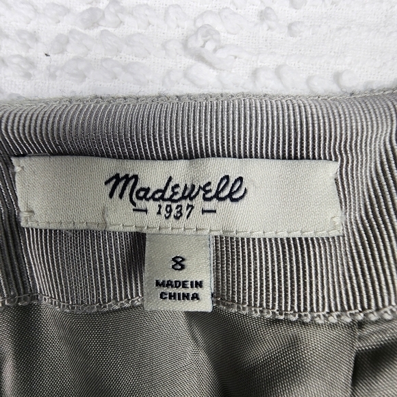 Madewell Gray Wool Blend Turnout Skirt Size 8 - Picture 6 of 12